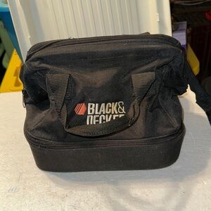 Black & Decker Zippered Tool Bag with Zip Bottom Storage